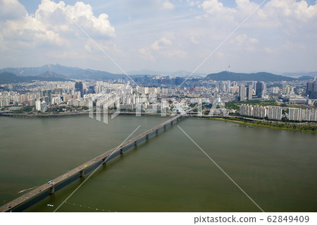 亞洲首爾麻浦區漢江北江邊 62849409