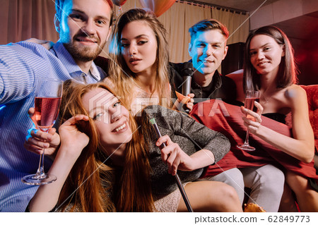 joyous adults spend day-off in karaoke joyous adults spend day-off in karaoke 62849773