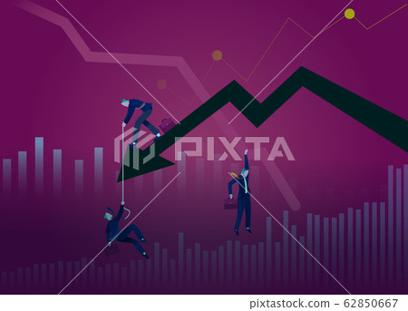 Business concept vector illustration. Chart - Stock Illustration ...