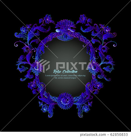 Border, frame, label In baroque, rococo, victorian, renaissance style. 62850833