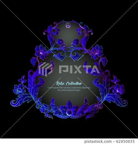 Border, frame, label In baroque, rococo, victorian, renaissance style. 62850835