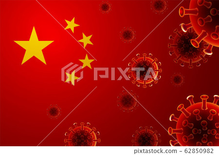 China Flag country, Coronavirus, Covit -19, Wuhan, China Flag country, Coronavirus, Covit -19, Wuhan, 62850982