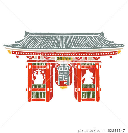 Asakusa Kaminarimon: no black line 62851147