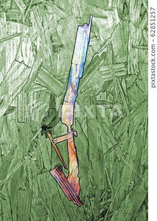 Abstract figures or character on a wooden board 62851257