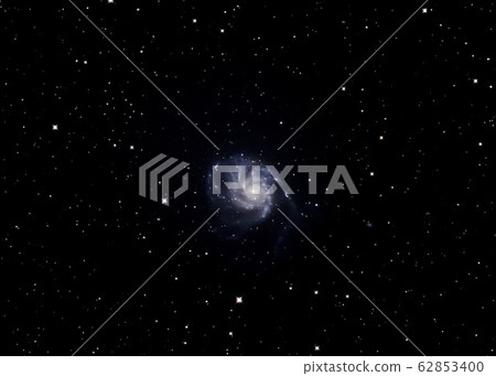 Rotating fireworks galaxy 62853400