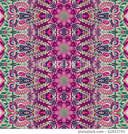 Abstract festive colorful grunge vector ethnic tribal pattern Abstract festive colorful grunge vector ethnic tribal pattern 62853743