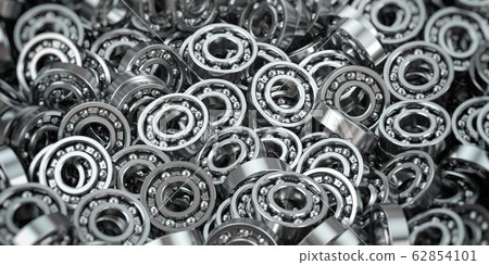 Heap of bearing industriaal concept background. 62854101