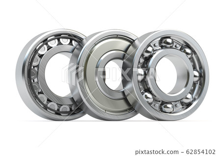 Bearings of different types isolated on white 62854102