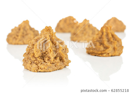 Coconut chocolate biscuit isolated on white 62855218