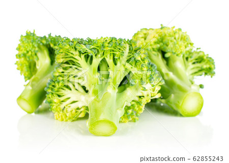 Fresh green broccoli isolated on white Fresh green broccoli isolated on white 62855243