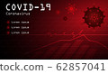 Red corona vilus or covid 19 concept vector 62857041
