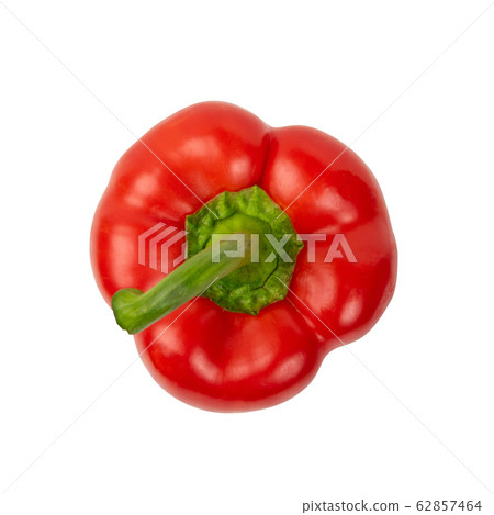 Whole Paprika or Red Sweet Pepper Isolated on Whole Paprika or Red Sweet Pepper Isolated on 62857464