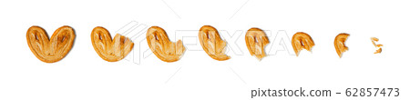Sweet Braided Puff Palmiers Pastry or Pate Sweet Braided Puff Palmiers Pastry or Pate 62857473
