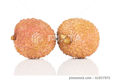 Fresh lychee fruit isolated on white 62857972