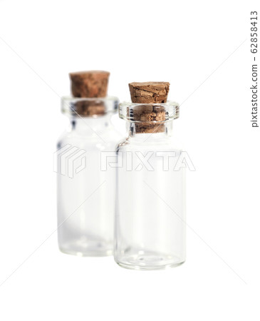 Glass bottles with cork cover 62858413