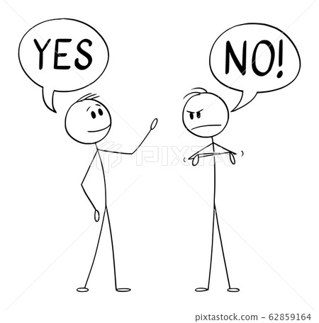 Vector Cartoon Illustration of Two Men or... - Stock Illustration  [62859164] - PIXTA