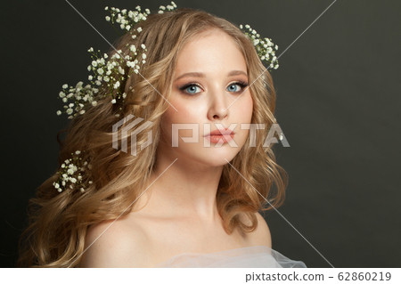 Sweet blonde beauty. Attractive woman 62860219