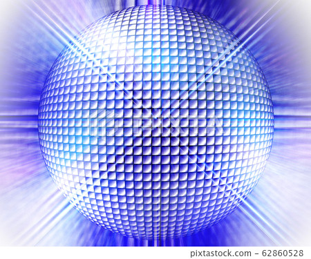 Mirror ball 001 blue - Stock Illustration [62860528] - PIXTA