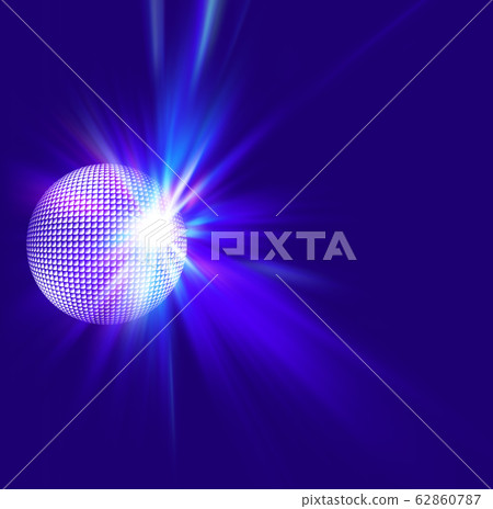 Mirror ball 002 blue purple - Stock Illustration [62860787] - PIXTA