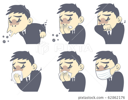 Sneeze Etiquette Virus Splash-Set 62862176