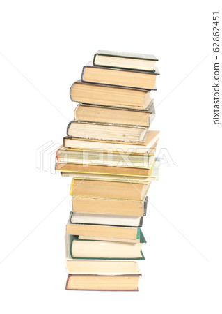 Books stack isolated on white background 62862451