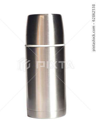 Steel thermos isolated on white background Steel thermos isolated on white background 62862538