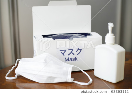 酒精消毒和口罩:新的冠狀病毒對策 酒精消毒和口罩:新的冠狀病毒對策 62863111
