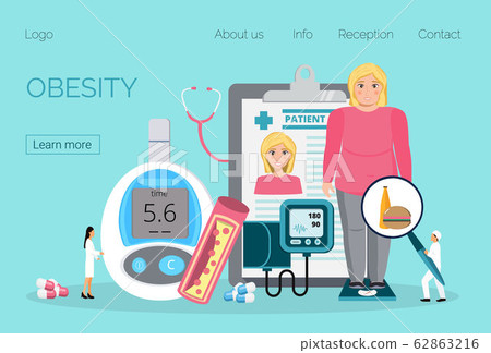 Obesity concept vector. Obsessive woman eats Obesity concept vector. Obsessive woman eats 62863216
