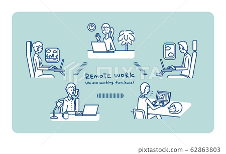 work from home, WFH, laptop 62863803