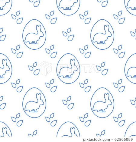 Vector seamless pattern Easter Bunny Egg Festive - Stock Illustration ...