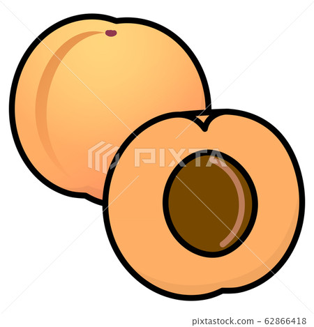 Apricot apricot cartoon - Stock Illustration [62866418] - PIXTA