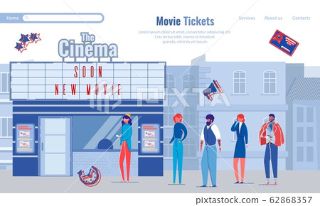 Banner Going to Cinema with Friends, Movie Tickets 62868357