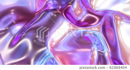 glossy metal neon pink and blue fluid glossy... - Stock Illustration  [62868404] - PIXTA