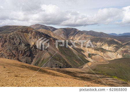 Landmannalaugar Colorful mountains on the Laugavegur hiking trail. Iceland. The combination of 62868800