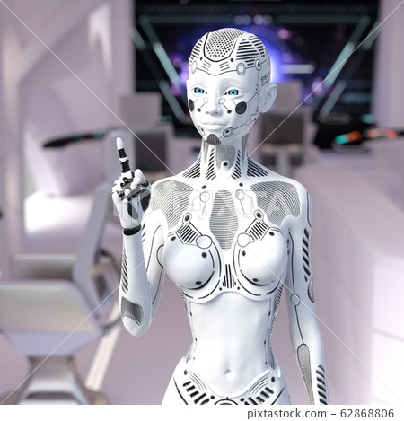 AI機器人android perming3DCG插圖素材 AI機器人android perming3DCG插圖素材 62868806
