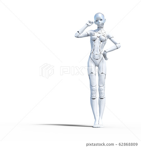 AI機器人android perming3DCG插圖素材 62868809