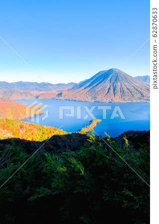 Lake Chuzenji and Mt. Nantai in Autumn (From the Hangetsuzan Observatory) Lake Chuzenji and Mt. Nantai in Autumn (From the Hangetsuzan Observatory) 62870633