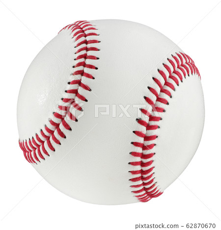 Baseball isolated on a white background with clipping path Baseball isolated on a white background with clipping path 62870670