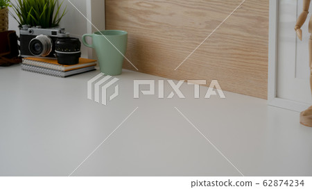 Cropped shot of photographer workspace with 62874234