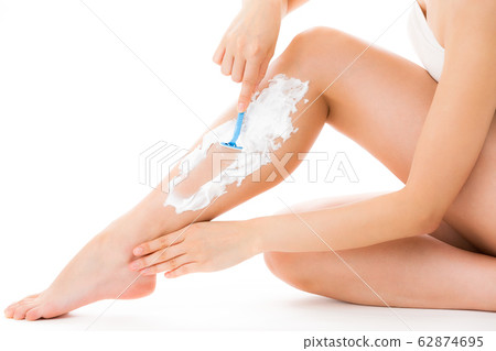 一個女人剃須刀。 一個女人剃須刀。 62874695