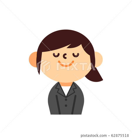 Full body picture of a happy business woman welcoming Stock Photo