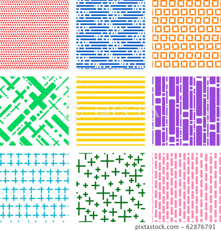 Pattern pattern seamless design line rectangle... - Stock Illustration ...