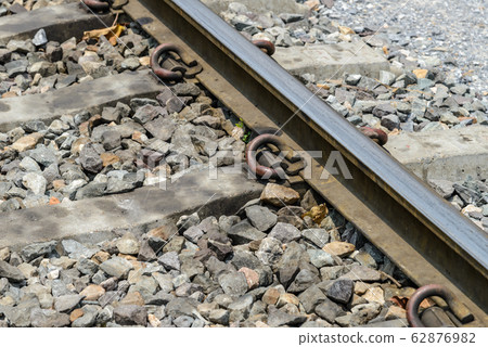 Detail of railway track - railroad landscape 62876982