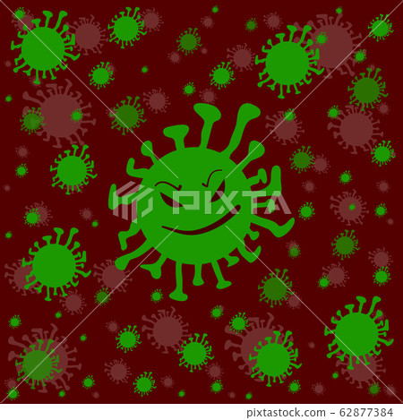 Virus or bacteria background. Vector Illustration Virus or bacteria background. Vector Illustration 62877384
