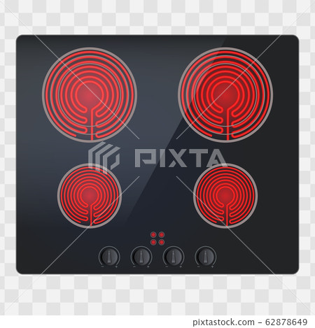 Glass Surface of electric hob Glass Surface of electric hob 62878649