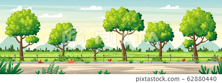 Summer Landscape Panorama Summer Landscape Panorama 62880440