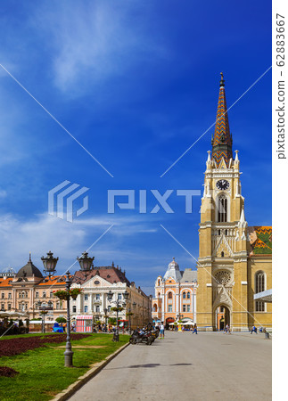 Old town in Novi Sad - Serbia 62883667