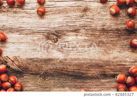 rustic background fall snacks hazelnuts wooden rustic background fall snacks hazelnuts wooden 62885327