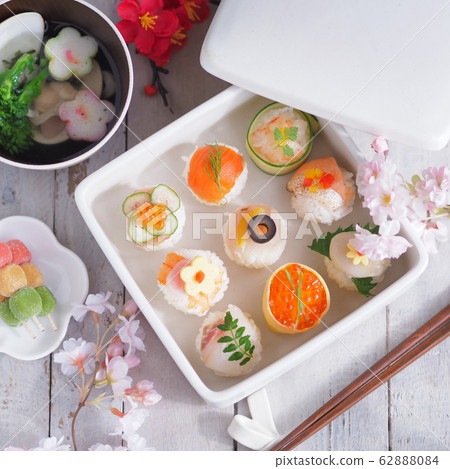 Japanese food cute Temari sushi Japanese food cute Temari sushi 62888084