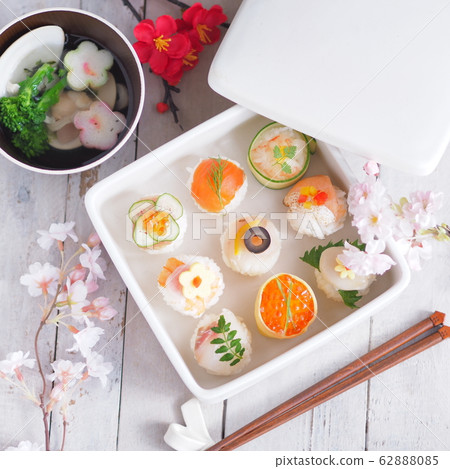 Japanese food cute Temari sushi Japanese food cute Temari sushi 62888085